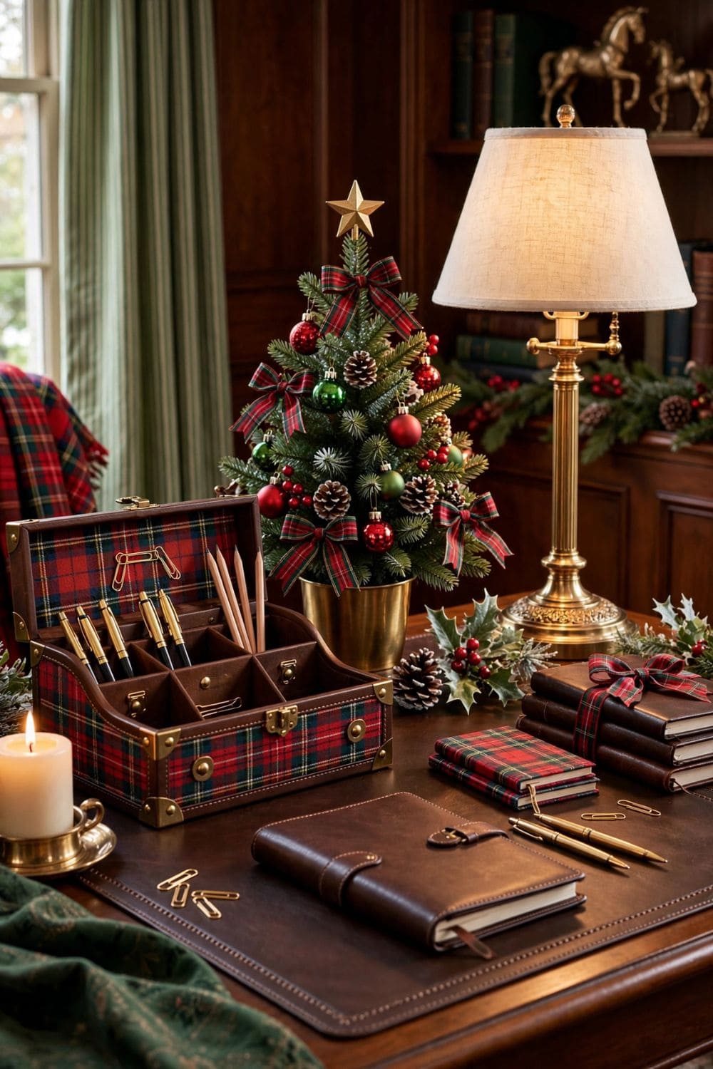 Heritage Tartan Home Office Desk