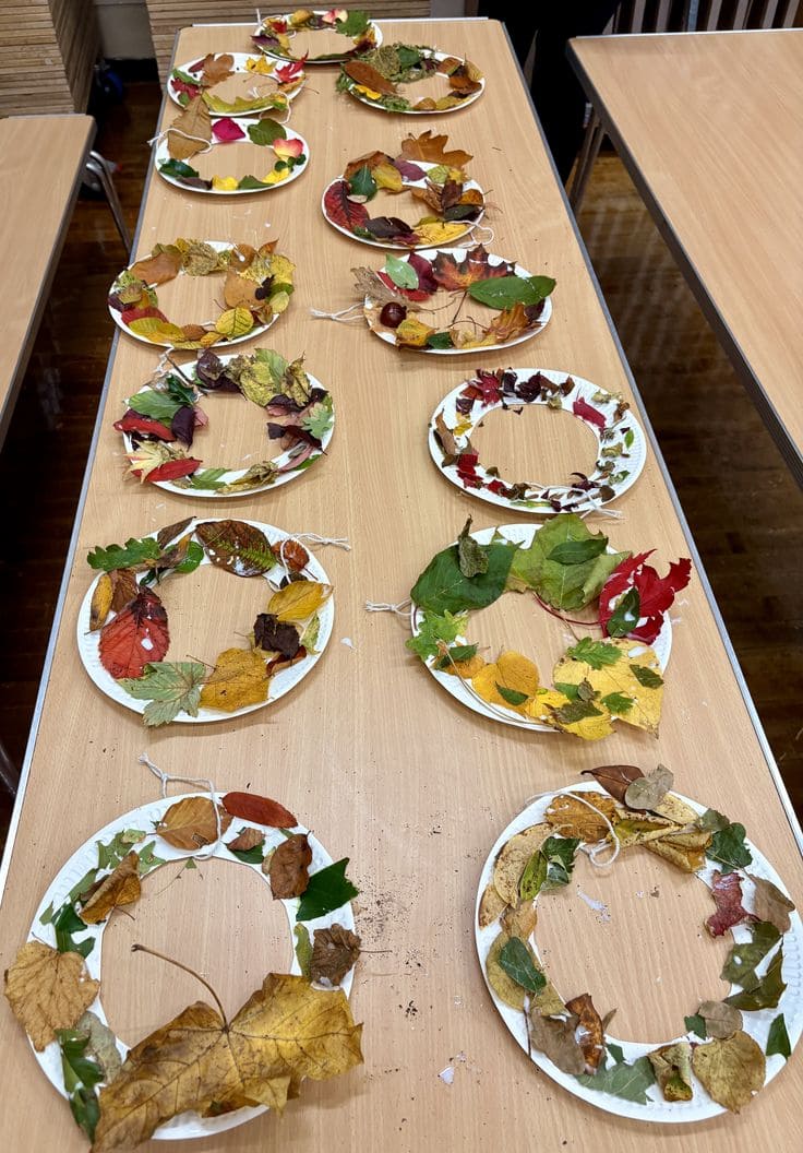 Nature Leaf Wreath Craft