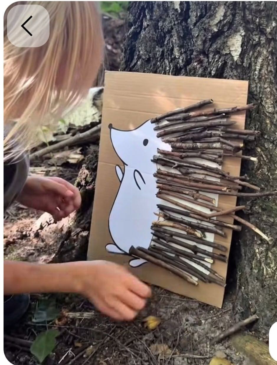 Twig Hedgehog Nature Craft