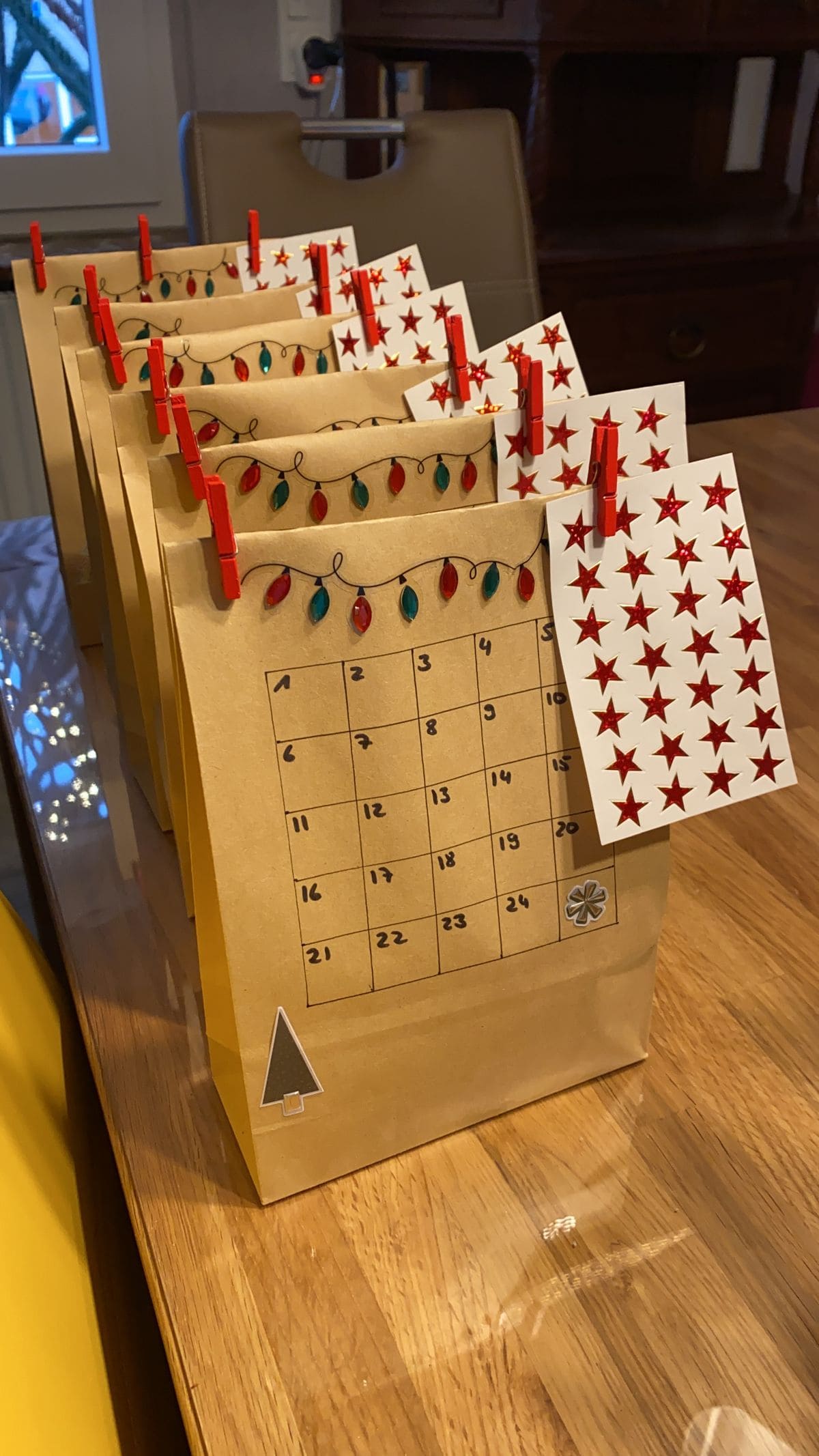 Christmas Countdown Advent Paper Bags