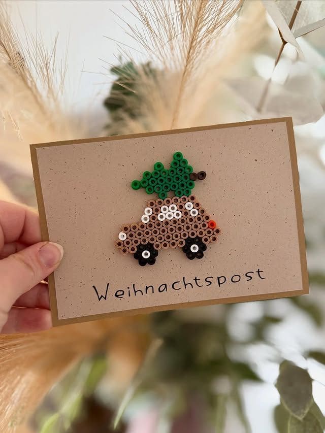Cute Christmas Tree Car Card